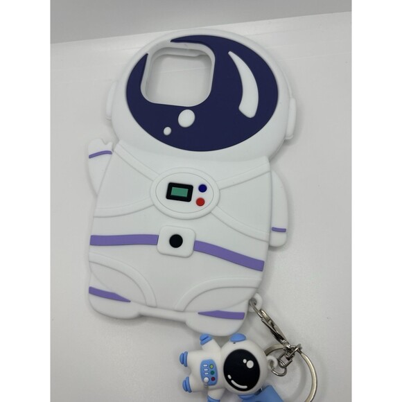 Iphone 14 Pro Max Astronaut Space Travel Phone Case Keychain Cute 3D Cover - Picture 10 of 14